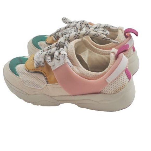 Zara Kids Girls Unisex Multicolored Lace Up Sneakers Size EU-31/ US-13 - Picture 8 of 13